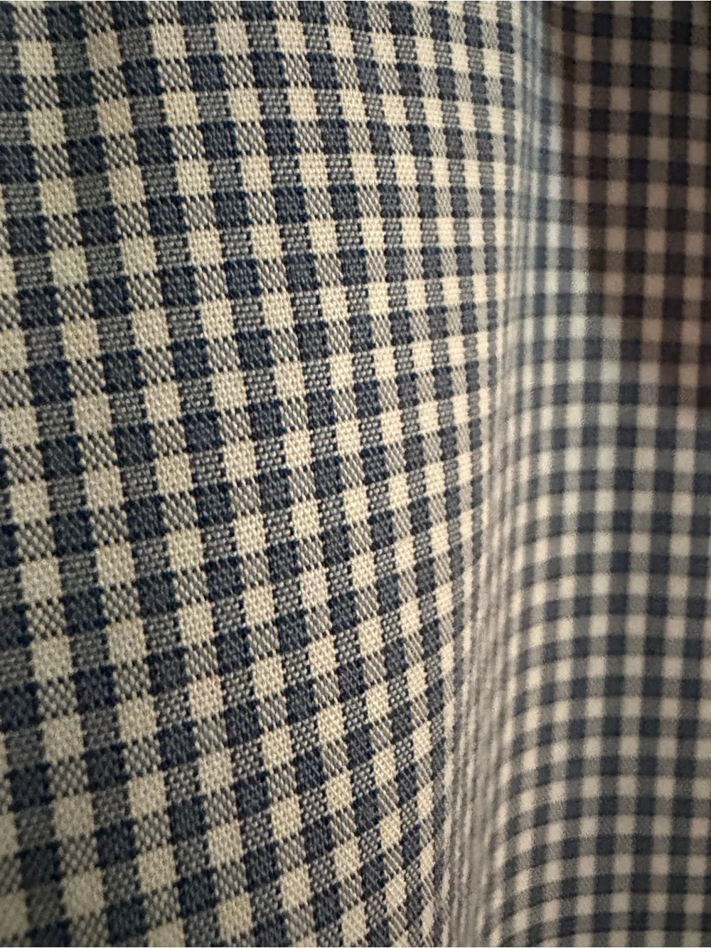 Banana Republic Micro-Gingham Dress Shirt - M slim fit